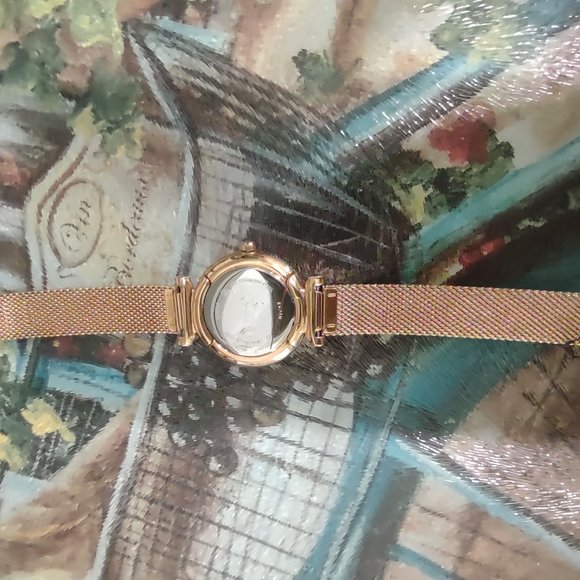 Fossil Carlie Three-Hand Rose Gold-Tone Stainless Steel Watch - Picture 5 of 7